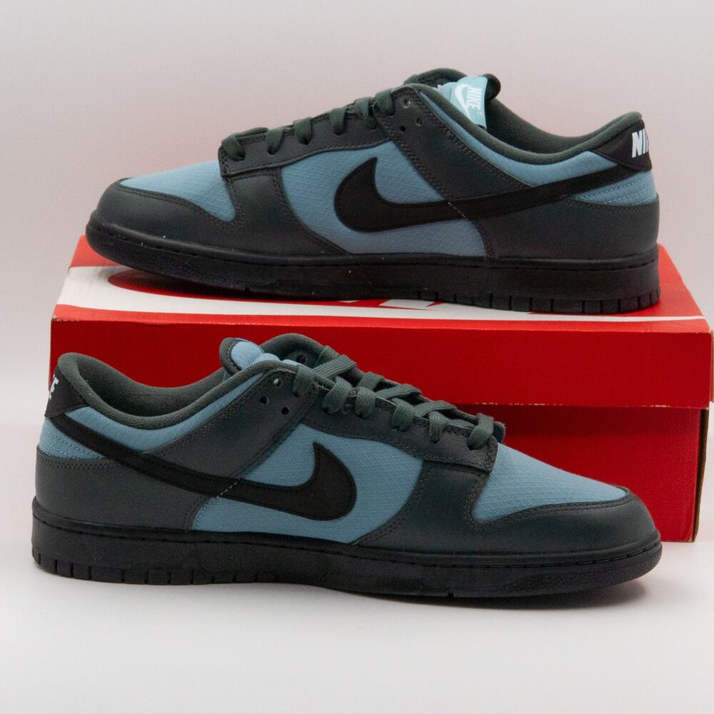 Nike Dunk Low SE Vintage Green Denim Sz 13M DS FZ3052-300